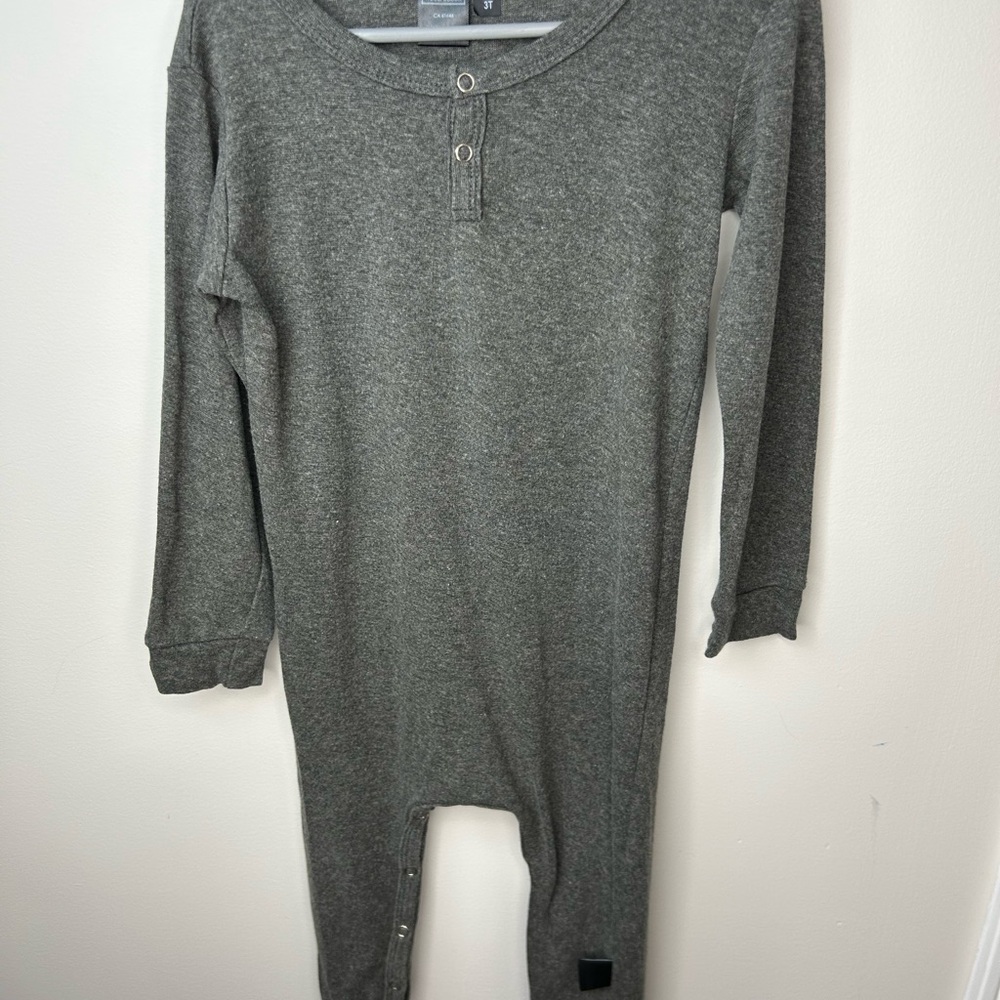 Gray Long Sleeve Onesie